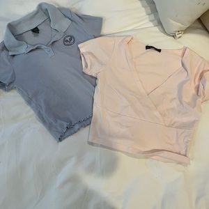 Brandy Melville top. Set of 2 tops. Cute and both worn once.